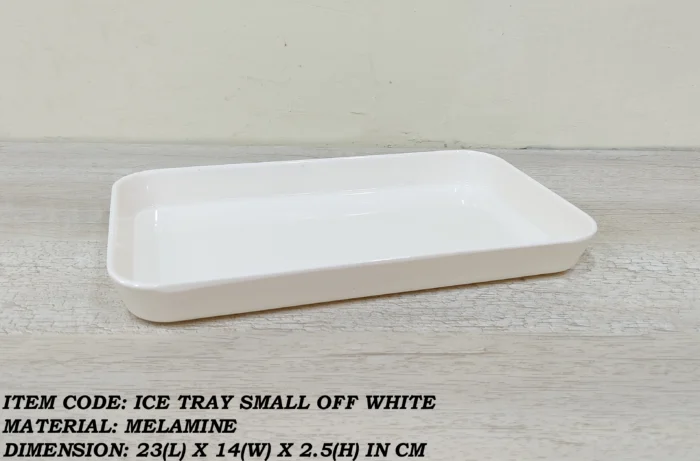 Melamine small white color tray for serving food and drinks