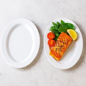 Melamine white color 12 inch dish for serving