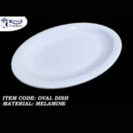 Melamine White Color 12 inch Oval Dish For Serving