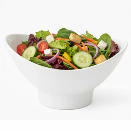 melamine white color serving big bowl