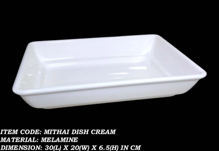 Melamine dish for mithai, sweets and dry fruits