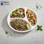 melamine white color divider for serving
