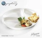 melamine white color divider for serving
