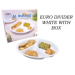 Melamine White Color Divider With Box For Serving