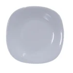 Melamine White Color Double Glazed Deep Plate 9 inch For Dining and Serving