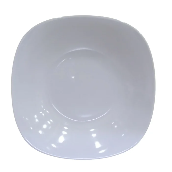Melamine White Color Double Glazed Quarter 7.5 inch For Serving
