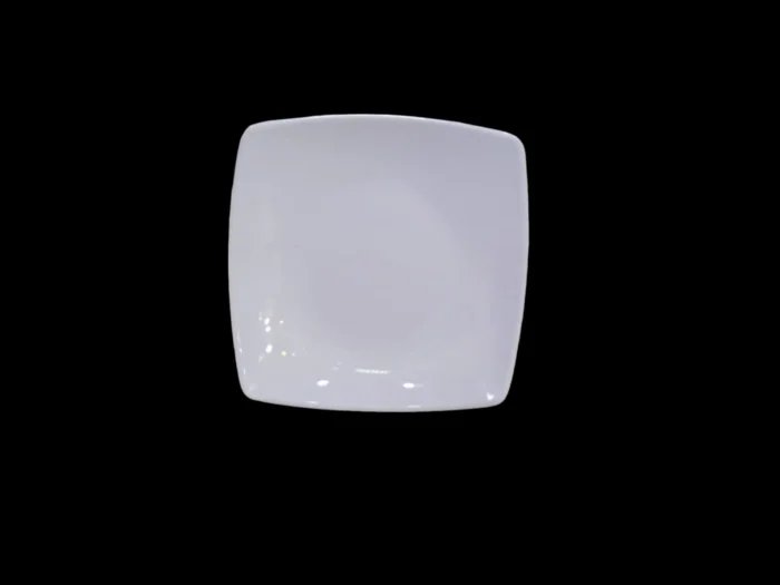 Melamine White Color Double Glazed Quarter Plate 7.5 inch For Dining