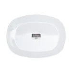 Melamine White Color Double Glazed Rice Dish For Serving