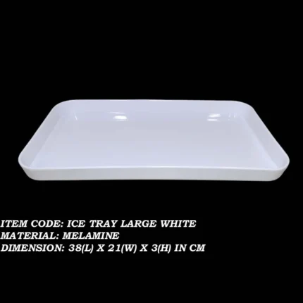 Melamine White Color Large Tray For Serving