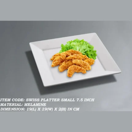 Melamine White Color Small Platter For Serving