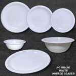 Melamine White Double Glazed Loose Dining Item Range