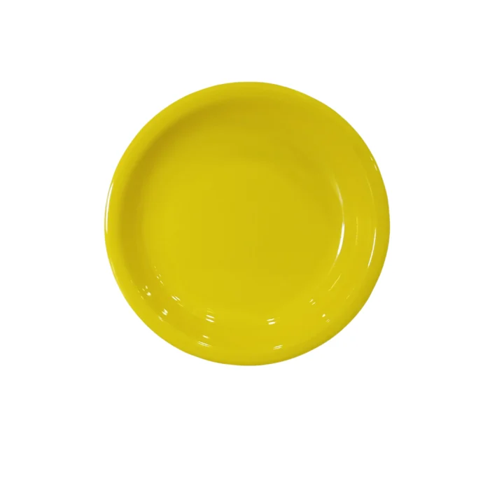 Melamine Yellow Color Double Glazed Quarter Plate 7.5 inch For Dining