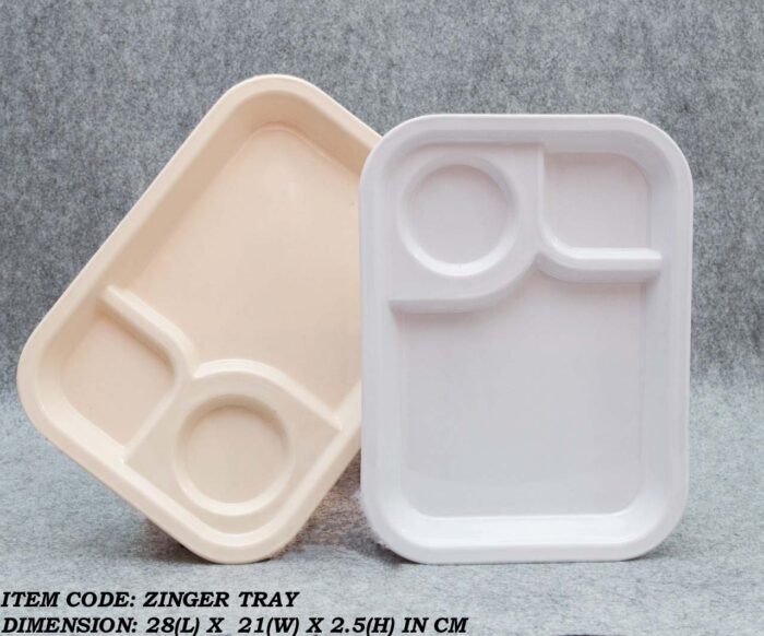 Melamine Zinger Tray For Serving