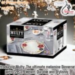 Multy 72 Pcs Dinner Set Melamine For 8 Person