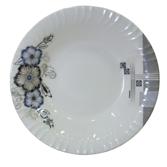 Printed Melamine Double Glazed 8.5 inch Deep Plate For Dining