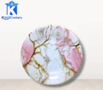 printed melamine double glazed deep plate