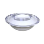 Printed Melamine Double Glazed Donga With Cover 9.5 inch For Serving