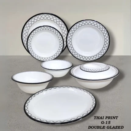 Printed Melamine Double Glazed Loose Dinner Range
