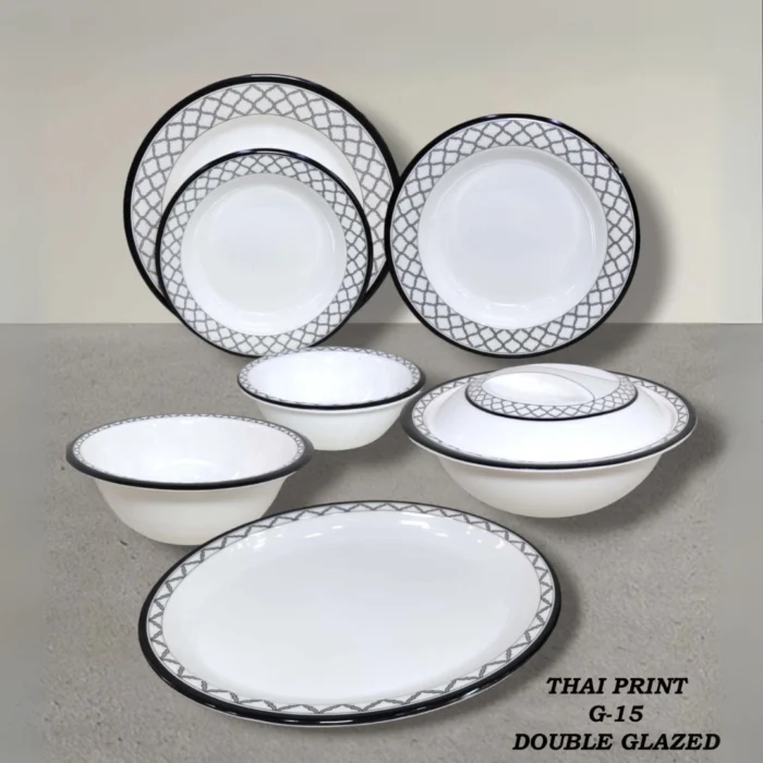 Printed Melamine Double Glazed Loose Dinner Range