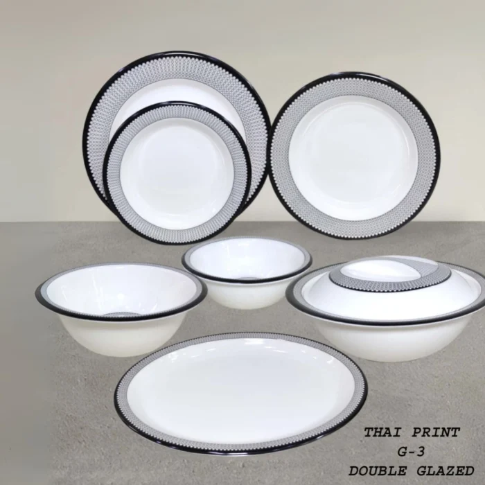 Printed Melamine Double Glazed Loose Dinner Range