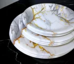 printed melamine double glazed soup plates