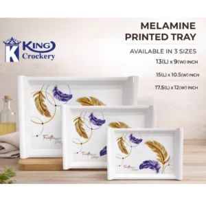 printed melamine serving tray