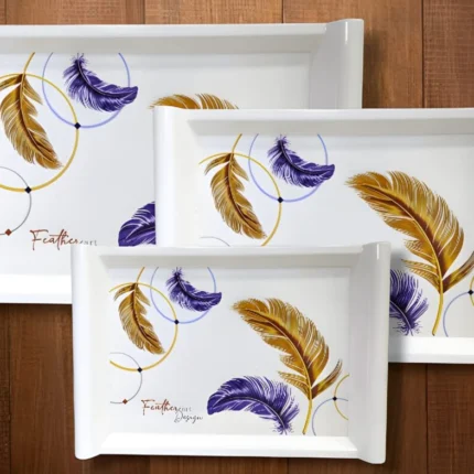 printed melamine serving tray
