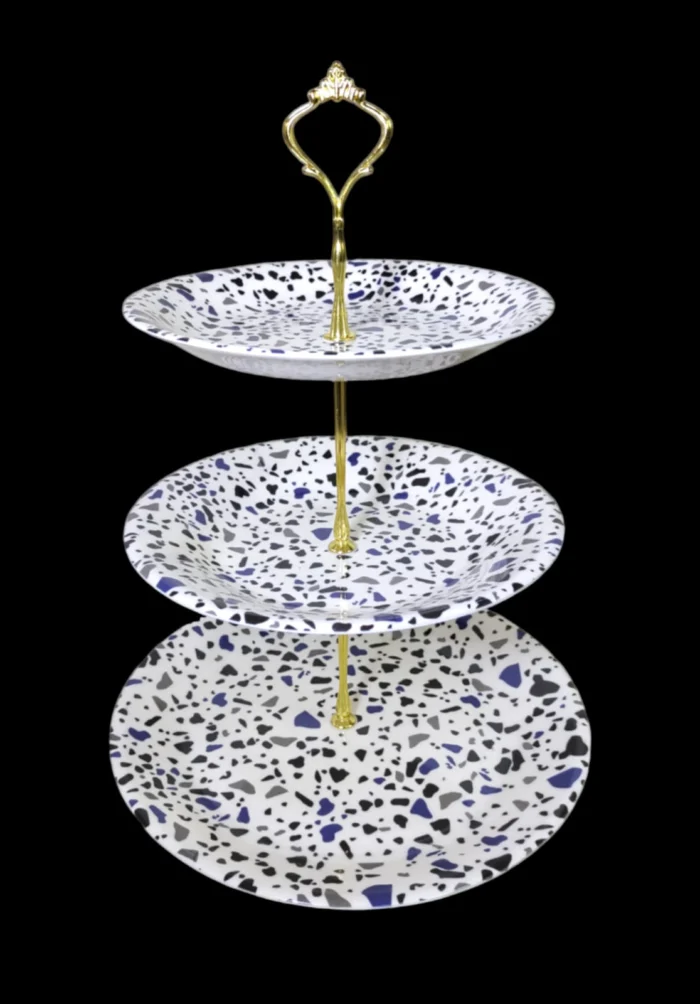 Printed Pastry and Cake 3 Tier Stand