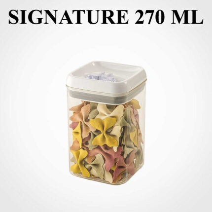 Signature 270 ml Acrylic Storage Jar with Lid for Storing Dry Food, Snacks, Spices, and Pantry Essentials