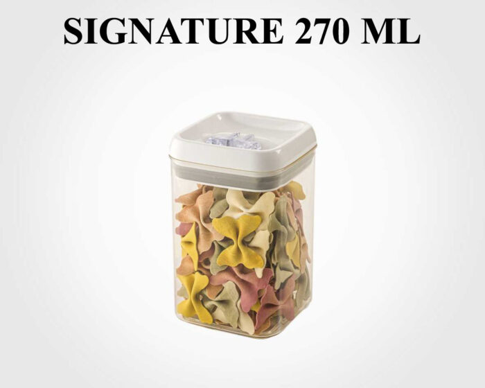 Signature 270 ml Acrylic Storage Jar with Lid for Storing Dry Food, Snacks, Spices, and Pantry Essentials