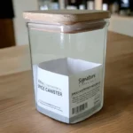 Signature Acrylic Jar with Wooden Lid – 400 ml