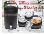 Sizzler 4-Piece Gift Pack (Includes 3 Hot Pots + 1 Cooler)