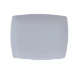 square shape white melamine double glazed rice dish for serving