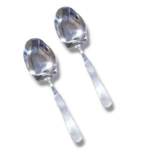 Stainless steel 2 pcs big panja rice serving spoon set for serving rice
