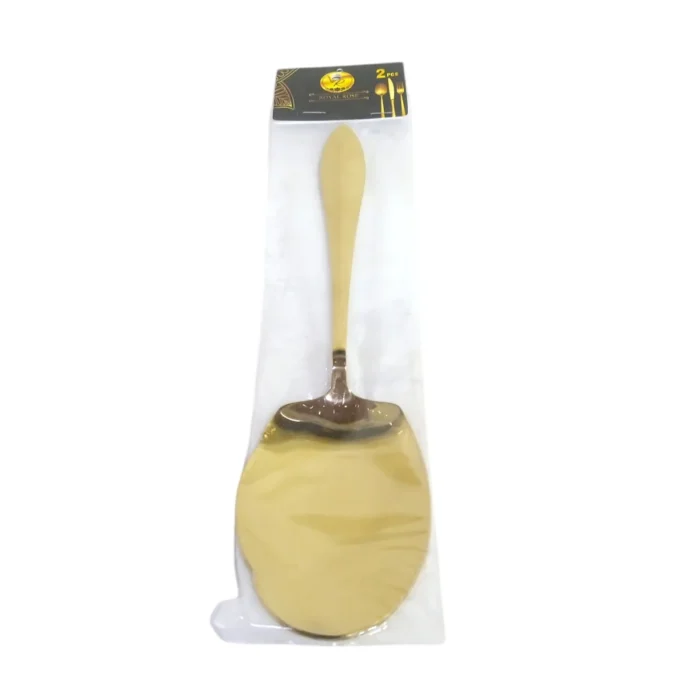 Stainless Steel 2 Pcs Golden Rice Serving Big Panja For Serving