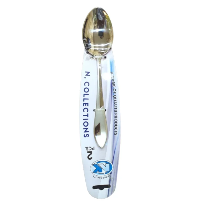 Stainless Steel 2 Pcs Oval Curry Spoon Set For Serving