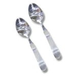 Stainless steel 2 pcs oval shape curry serving spoon set for serving curry