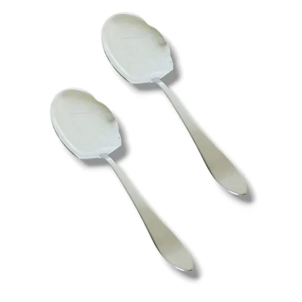 Stainless steel 2 pcs rice big panja set for serving rice