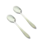 Stainless steel 2 pcs round shape spoon set for serving