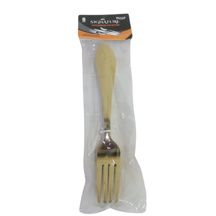 Stainless Steel 6 Pcs Golden Table Fork For Dining