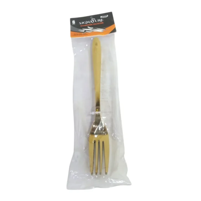 Stainless Steel 6 Pcs Golden Table Fork For Dining