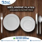 Melamine White Double Glazed Plates For Dining