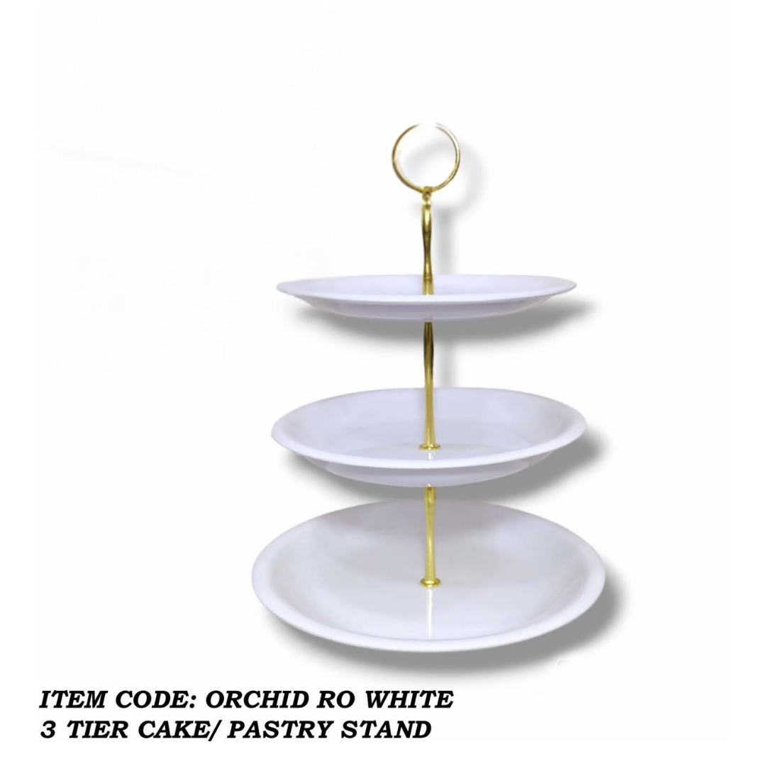 White 3 Tier Stand for Cake and Pastry Stand