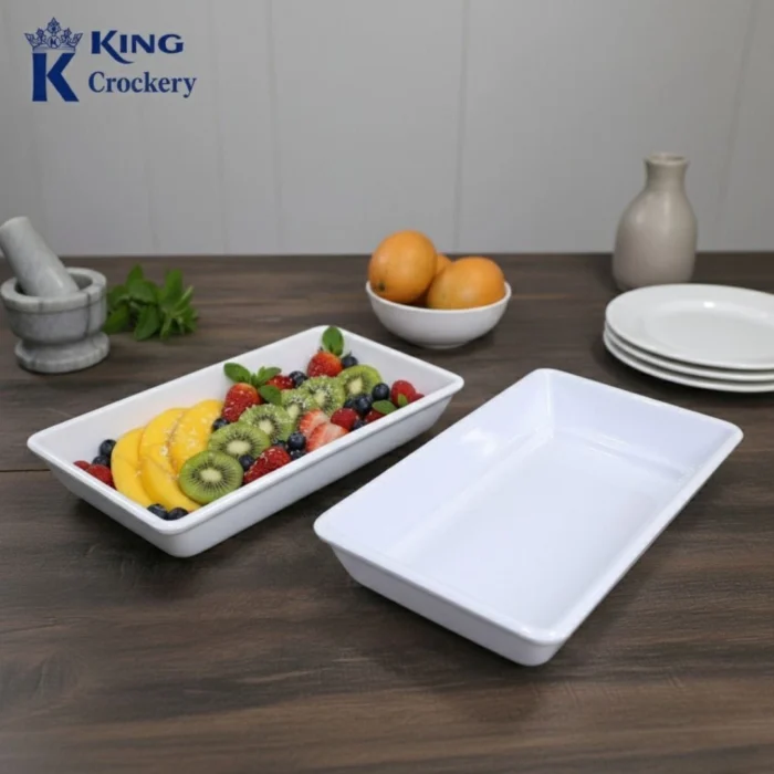 Melamine dish for mithai, sweets and dry fruits