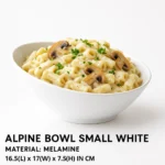 white color melamine serving bowl in small size