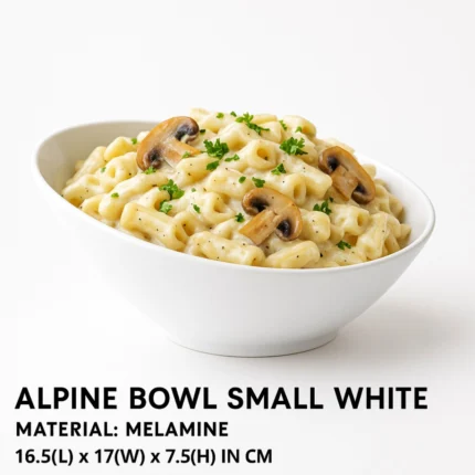 white color melamine serving bowl in small size