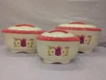 3 piece hotpot set for keeping food hot