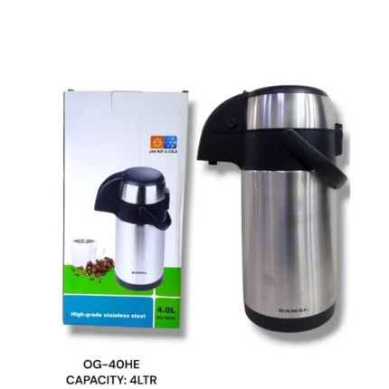 4 Liter Stainless Steel Flask for Hot and Cold Beverages