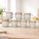 Ceramic Porcelain Half Printed Small Mug
