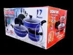 Signature Cookware Set with Marble Coating of 17 Pieces